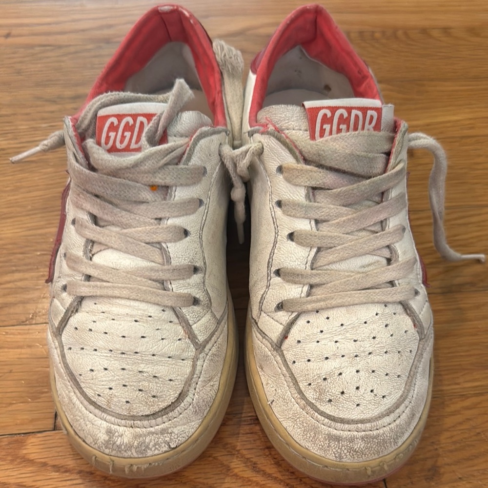 Golden Goose Kids Sneakers - White and Red